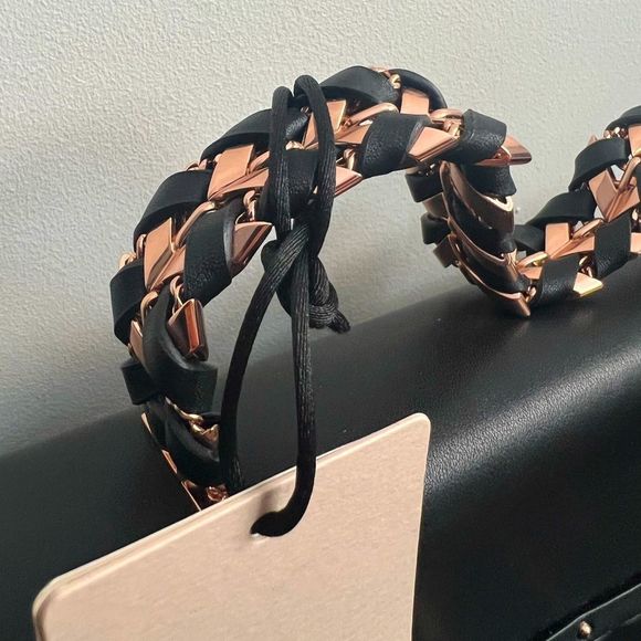 Roberto Cavalli Medium Black Leather Handbag NWT $1495 - Picture 12 of 14